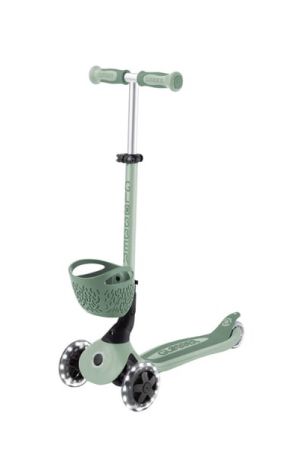 Globber Go Up Baby 360 Işıklı Scooter - Zeytin Yeşili - Thumbnail