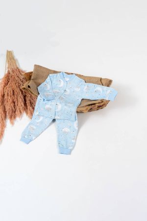 Gökyüzü Temalı Bebek Pijama Takımı - Thumbnail