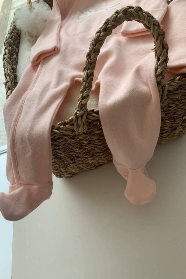 İdil Baby Uçan Unicorn Detaylı Kız Bebek Takımı