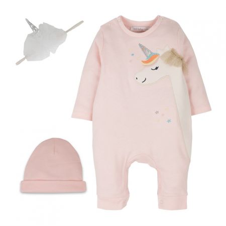 İdil Baby Unicorn Detaylı Kız Bebek Takımı - Thumbnail
