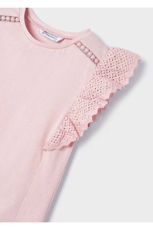 Kız çocuğu için Better Cotton tığ işi tişört - Thumbnail