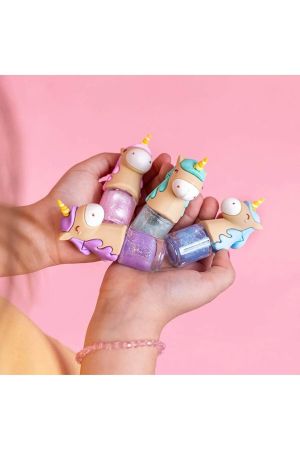 Martinelia Unicorn Figürlü Su Bazlı Pırıltılı Yeşil Oje - Thumbnail