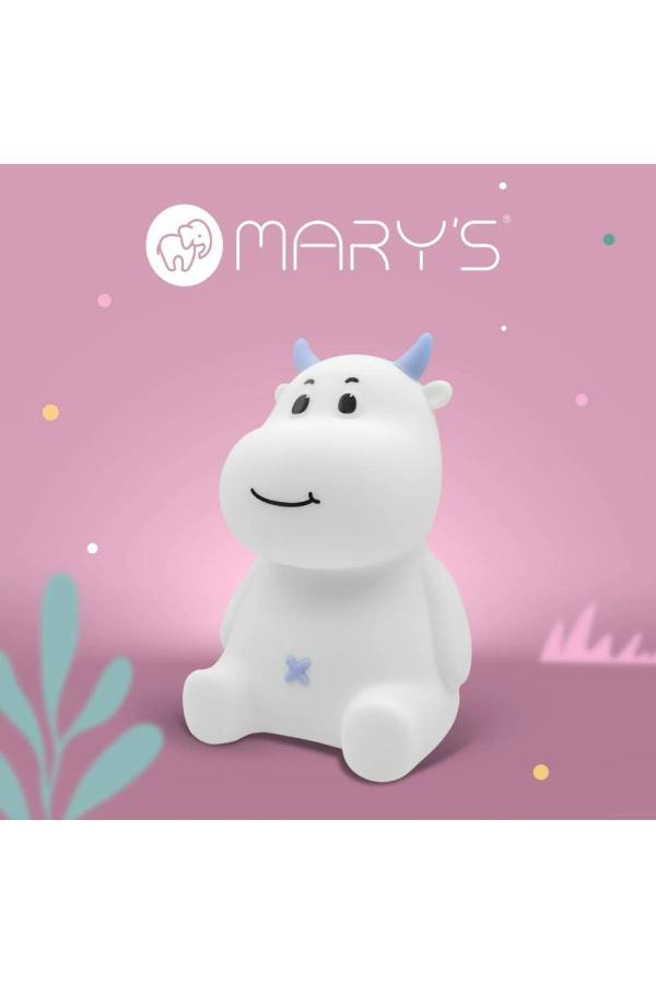 Mary's Cow Mavi Led Gece Lambası