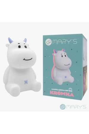 Mary's Cow Mavi Led Gece Lambası - Thumbnail