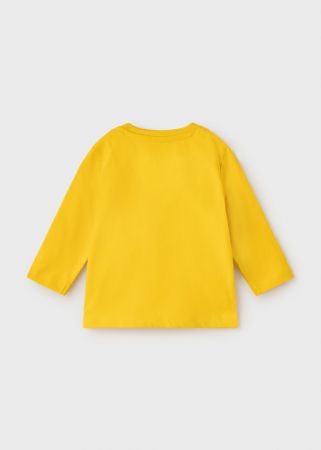 Mayoral ECOFRIENDS Erkek Bebek Uzun Kol Basic T-Shirt Sarı - Thumbnail