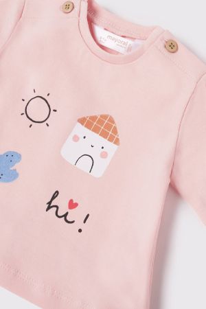 Mayoral Ecofriends Kız Bebek 2'li T-shirt - Thumbnail