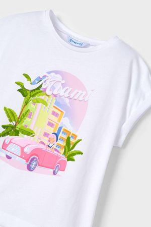 Mayoral Ecofriends Kız Çocuk T-shirt Bandana Seti - Thumbnail
