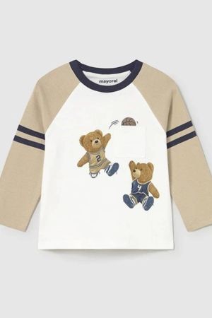 Mayoral - Mayoral Erkek Bebek Ayıcıklı Tişört