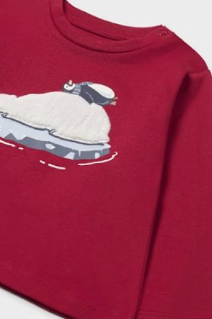 Mayoral Erkek Bebek Baskılı Kırmızı Sweatshrit - Thumbnail