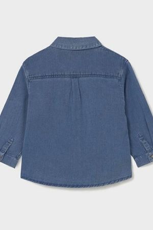 Mayoral Erkek Bebek Denim Uzun Kol Gömlek - Thumbnail