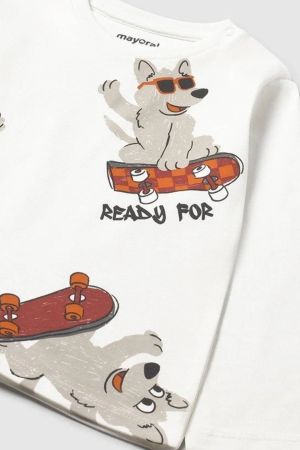 Mayoral Erkek Bebek Desenli Uzun Kol T-shrit - Thumbnail