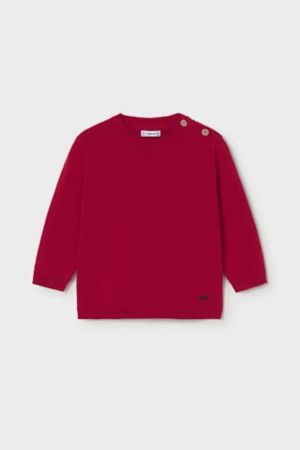 Mayoral - Mayoral Erkek Bebek Kırmızı Triko Kazak