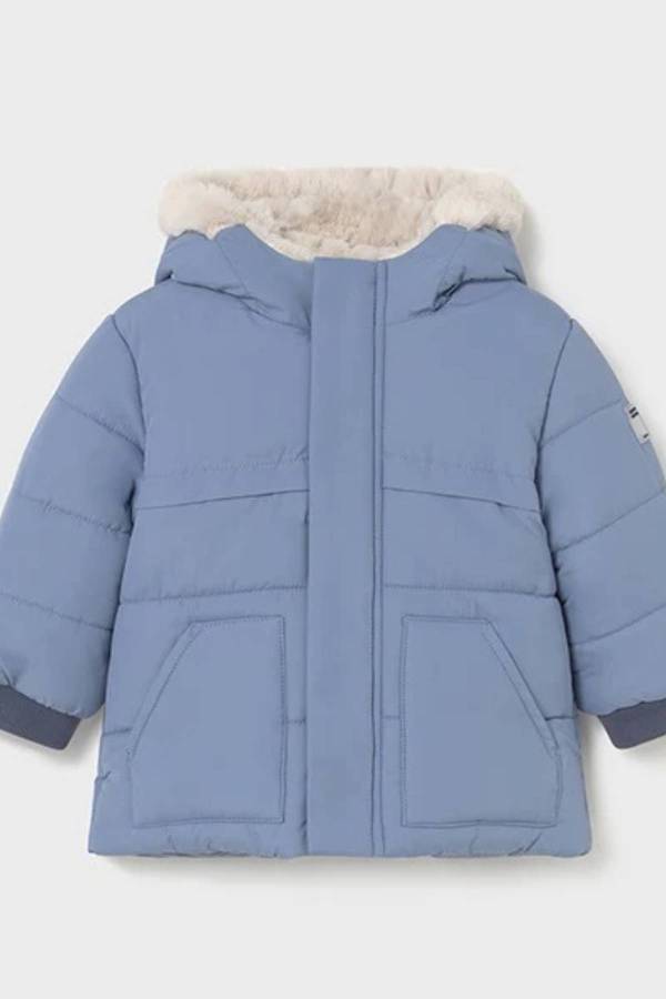 Mayoral Erkek Bebek Kürklü Kapşonlu Mont