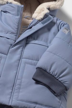 Mayoral Erkek Bebek Kürklü Kapşonlu Mont - Thumbnail