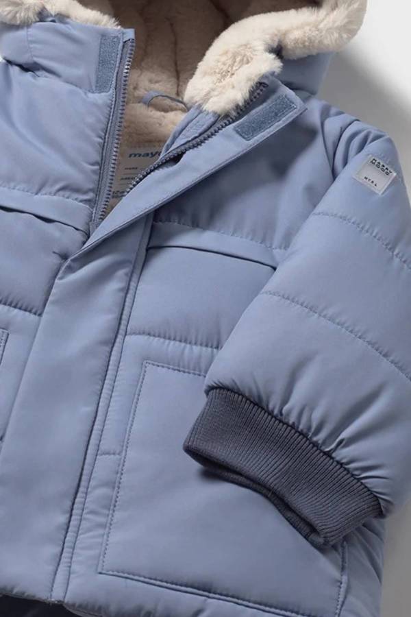 Mayoral Erkek Bebek Kürklü Kapşonlu Mont