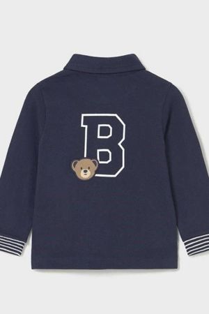 Mayoral Erkek Bebek Polo Yaka Lacivert Sweatshrit - Thumbnail