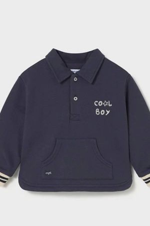 Mayoral - Mayoral Erkek Bebek Polo Yaka Sweatshrit