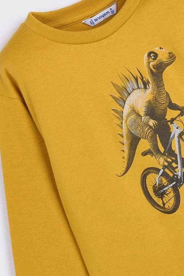 Mayoral Erkek Çocuk Desenli Uzun Kol T-shrit