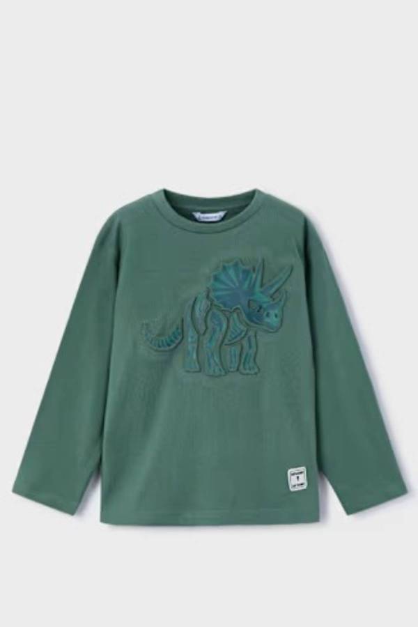 Mayoral Erkek Çocuk Kabartmalı Uzun Kol Tişört