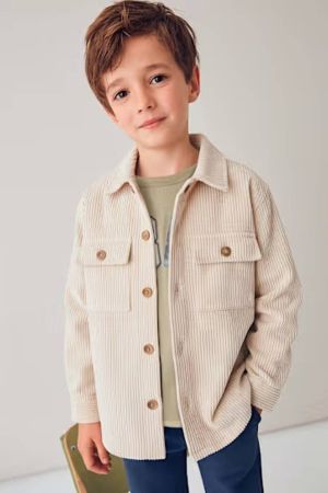 Mayoral - Mayoral Erkek Çocuk Kadife Gömlek Krem