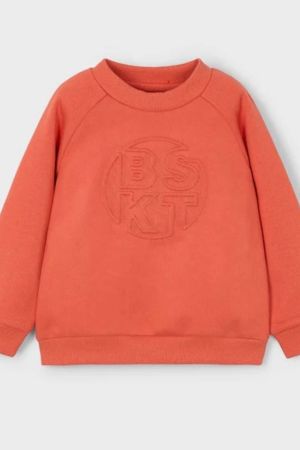 Mayoral - Mayoral Erkek Çocuk Kışlık Uzun Kol Sweatshrit Turuncu