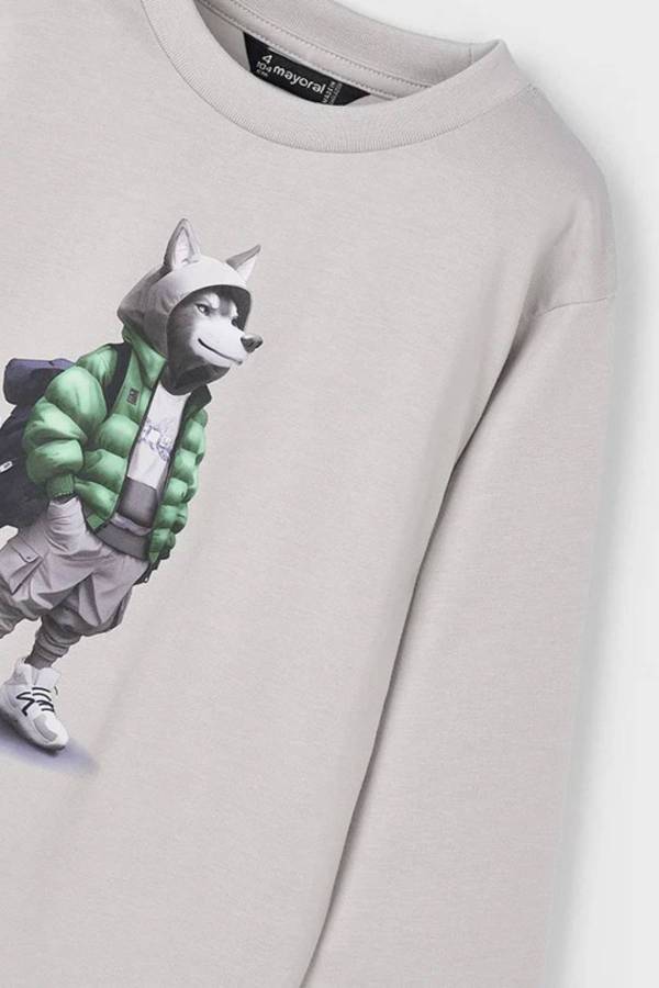 Mayoral Erkek Çocuk T-shirt Gri