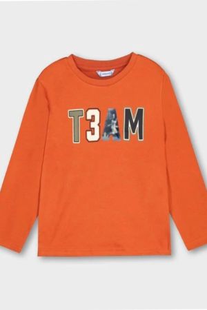 Mayoral - Mayoral Erkek Çocuk Turuncu T-shrit