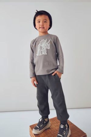 Mayoral Erkek Çocuk Uzun Kol Grafik Baskılı Uzun Kollu Tişört - Thumbnail