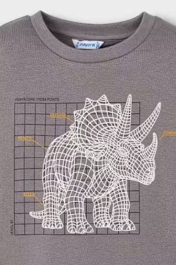 Mayoral Erkek Çocuk Uzun Kol Grafik Baskılı Uzun Kollu Tişört