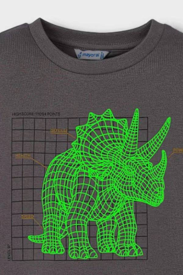 Mayoral Erkek Çocuk Uzun Kol Grafik Baskılı Uzun Kollu Tişört