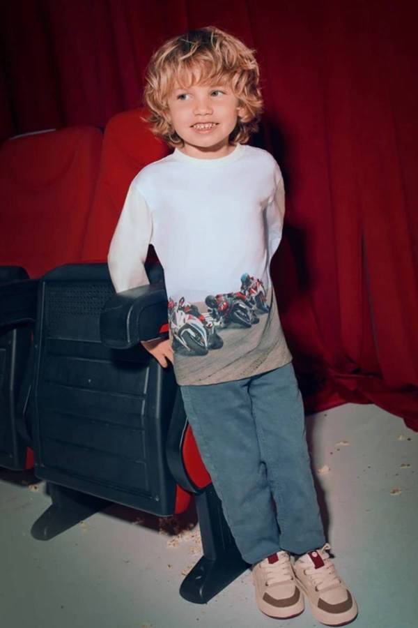 Mayoral Erkek Çocuk T-shırt Ekru 