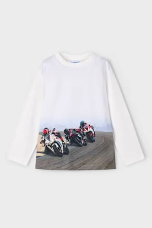 Mayoral Erkek Çocuk T-shırt Ekru - Thumbnail