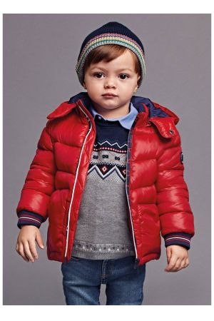 Mayoral Kışlık Erkek Bebek Dolgulu Mont Kırmızı - Thumbnail