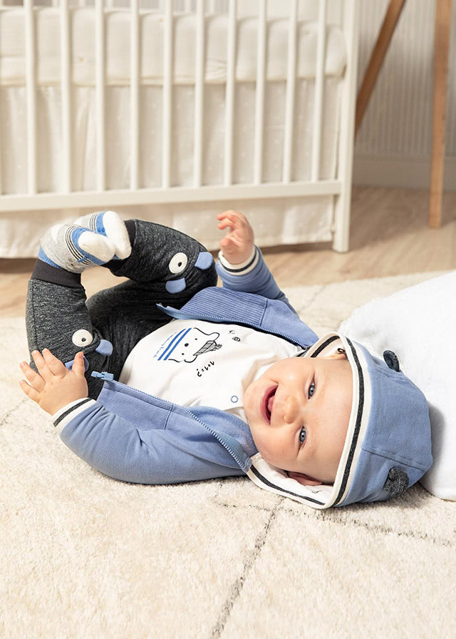 Mayoral Kışlık Erkek Bebek Eşofman 3’lü Set Mavi