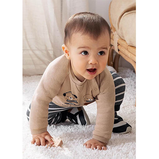 Mayoral Kışlık Erkek Bebek Eşofman Set Krem