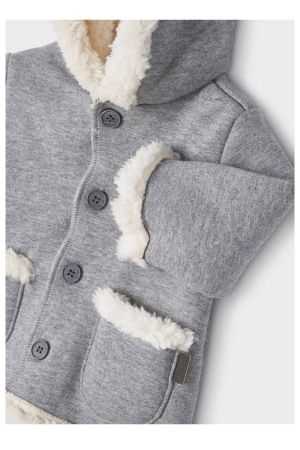 Mayoral Kışlık Erkek Bebek Kapşonlu Mont Gri - Thumbnail