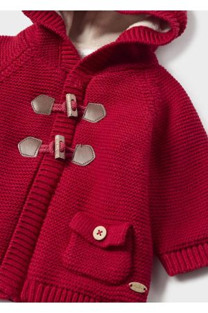 Mayoral Kışlık Erkek Bebek Örme Hırka Ceket Kırmızı - Thumbnail