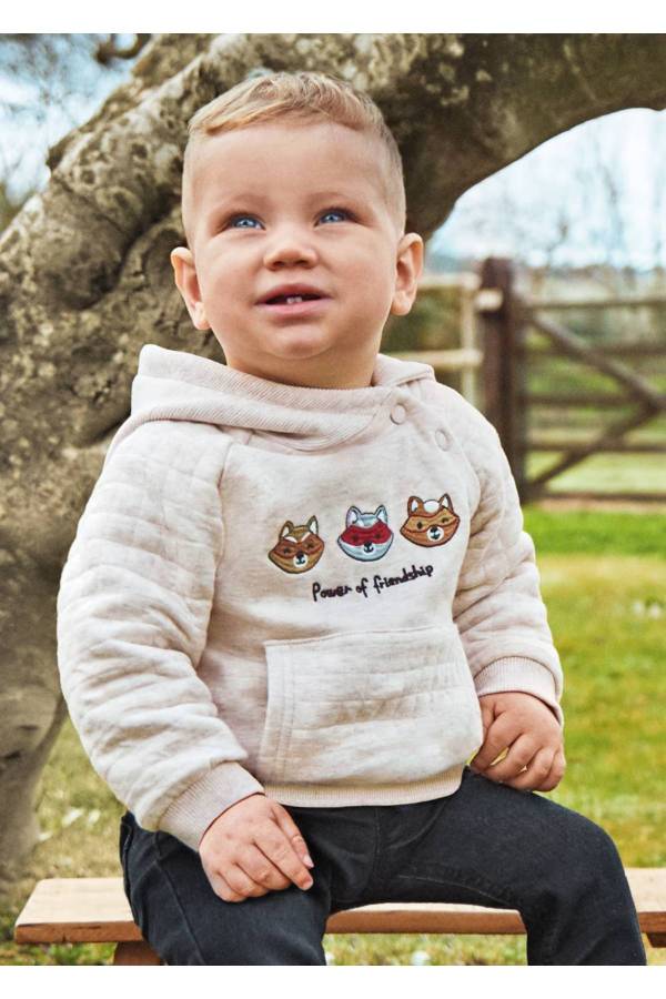 Mayoral Kışlık Erkek Bebek S-shirt Krem