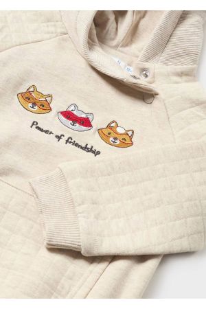 Mayoral Kışlık Erkek Bebek S-shirt Krem - Thumbnail