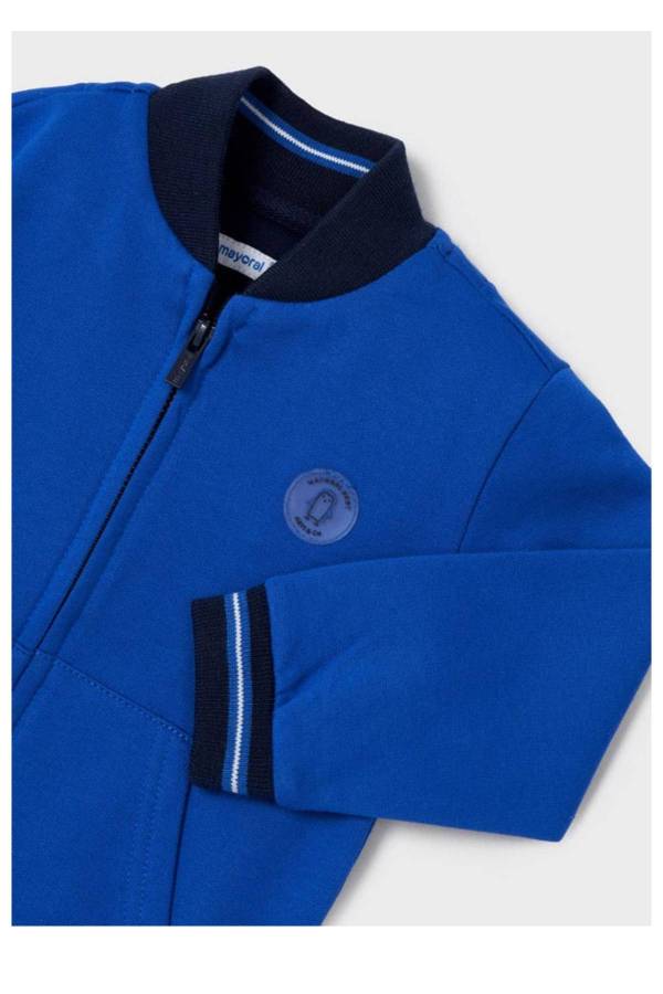 Mayoral Kışlık Erkek Bebek Uzun Kol S-shirt Eşofman 3'lü Set Koyu Mavi