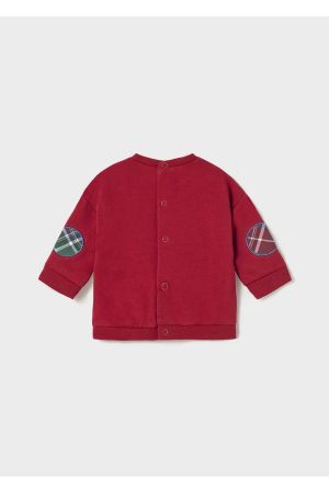 Mayoral Kışlık Erkek Bebek Uzun Kol S-shirt Kırmızı renk - Thumbnail