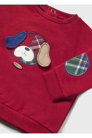 Mayoral Kışlık Erkek Bebek Uzun Kol S-shirt Kırmızı renk - Thumbnail