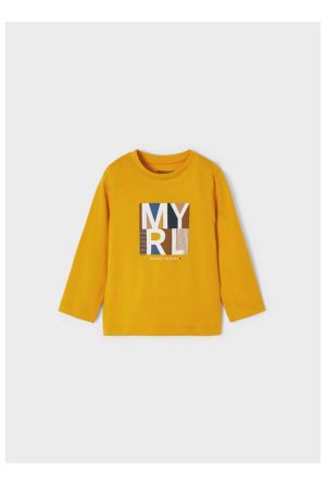 Mayoral Kışlık Erkek Bebek Uzun Kol T-shirt Sarı - Thumbnail