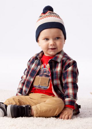 Mayoral Kışlık Erkek Bebek Uzun Kol T-shirt Kırmızı - Thumbnail