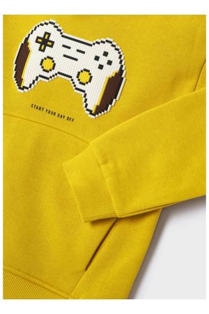 Mayoral Kışlık Erkek Uzun Kol Kapşonlu S-shirt Sarı - Thumbnail