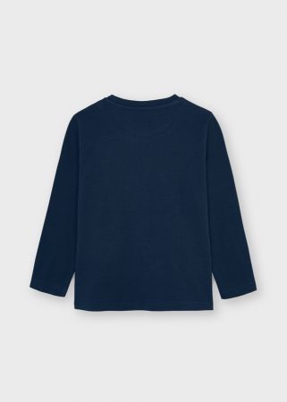 Mayoral Kışlık Erkek Uzun Kol T-shirt Lacivert - Thumbnail