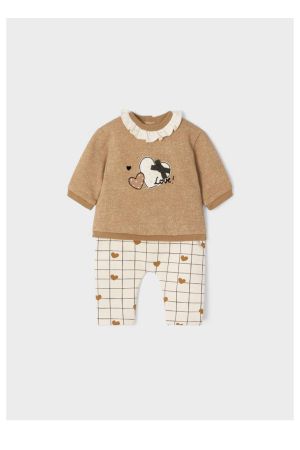 Mayoral Kışlık Kız Bebek 4lü S-shirt Pantolon Set - Thumbnail