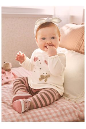 Mayoral Kışlık Kız Bebek Eşofman 4'lü Set Kahverengi - Thumbnail
