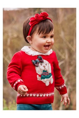 Mayoral Kışlık Kız Bebek Kazak Kırmızı - Thumbnail