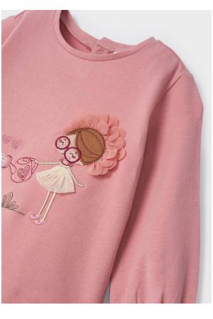 Mayoral Kışlık Kız Bebek T-shirt Pembe - Thumbnail